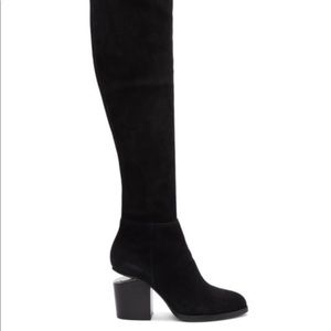 Alexander Wang over the knee suede boots